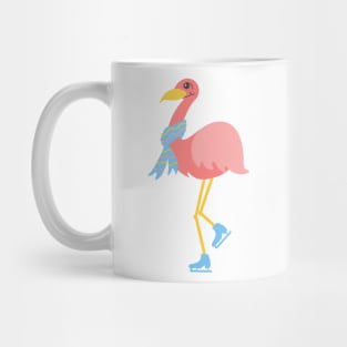 Cute Pink Flamingo With a Scarf Mug